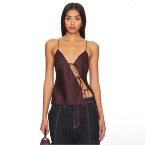 Lioness Mariah cami too in brown Elegant Brown Women's Top